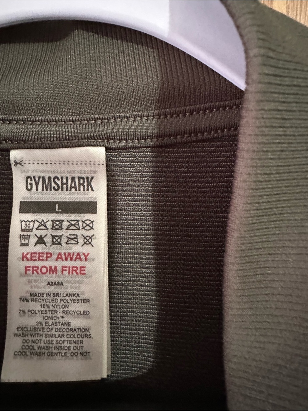 Gymshark Sport Seamless 1/4 Zip Long Sleeve Performance Pullover Size L - Picture 3 of 7